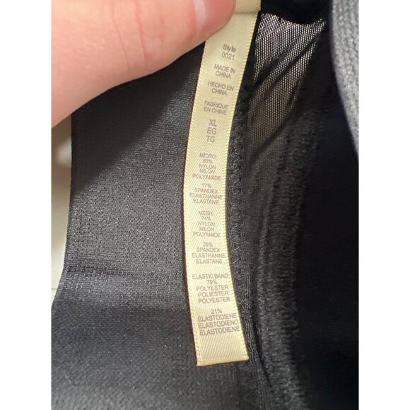 Rhonda Shear 2 Pack Molded Cup Bra with Wrap Back Size XL Black Beige Intimate - Picture 5 of 9